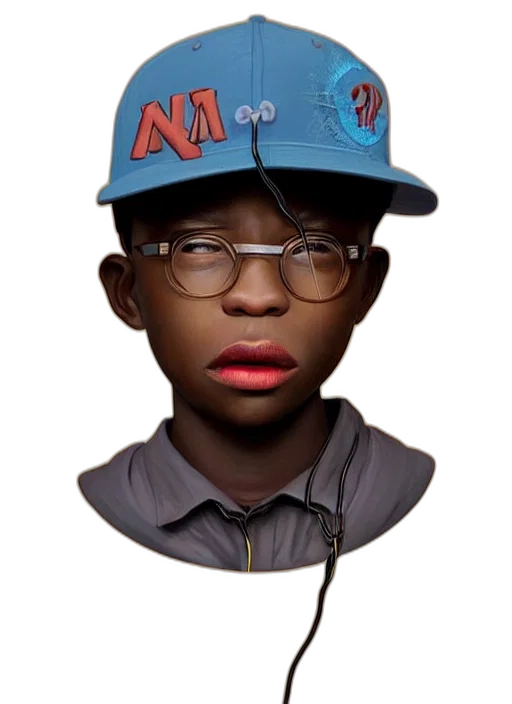 hat, face, mask, staff transparent PNG cut-out