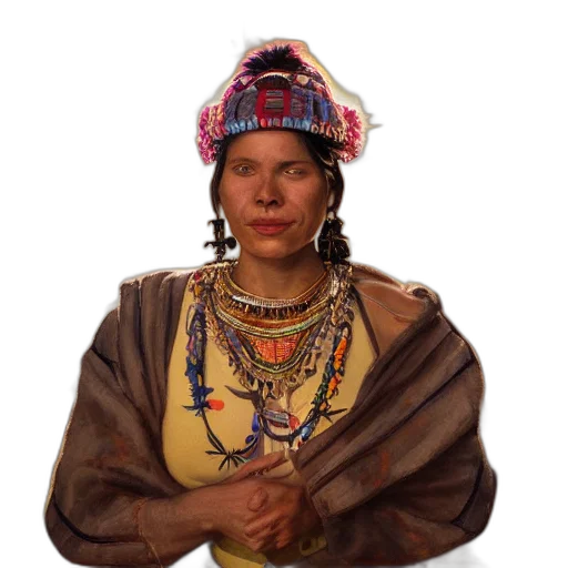 jewelry, face, crown, staff transparent PNG cut-out