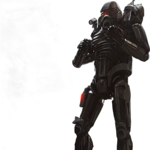 robot, weapon, staff, creature transparent PNG cut-out