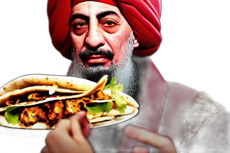 food, photorealistic, ottoman, sultan transparent PNG cut-out