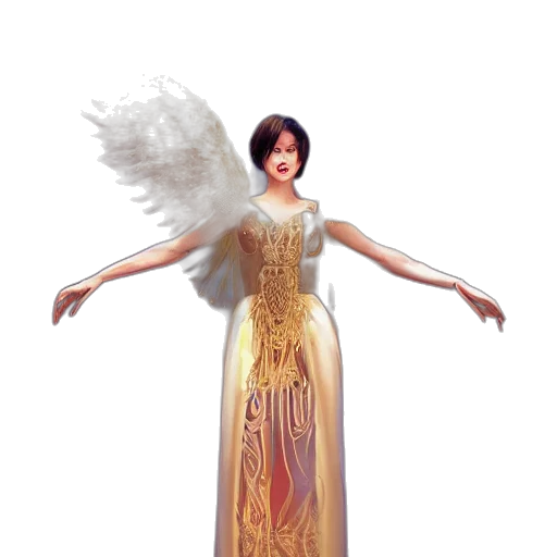 dress, fantasy art, concept art, 3d render transparent PNG cut-out
