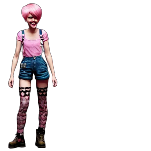 concept art, pixel art, 3d render, cyberpunk transparent PNG cut-out