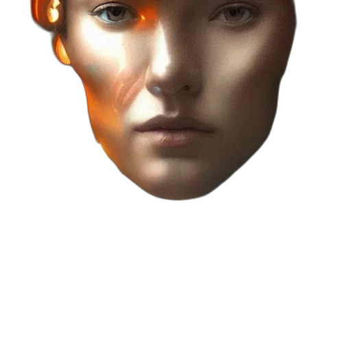 face, mask, crown, robot transparent PNG cut-out