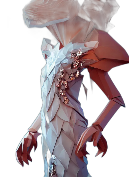 robot, staff, creature, dress transparent PNG cut-out