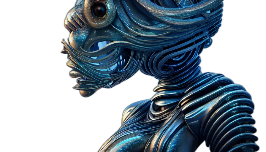 robot, mask, creature, face transparent PNG cut-out