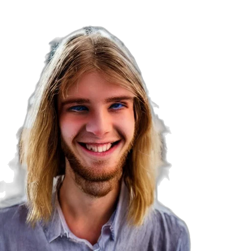 face, hat, hair, staff transparent PNG cut-out