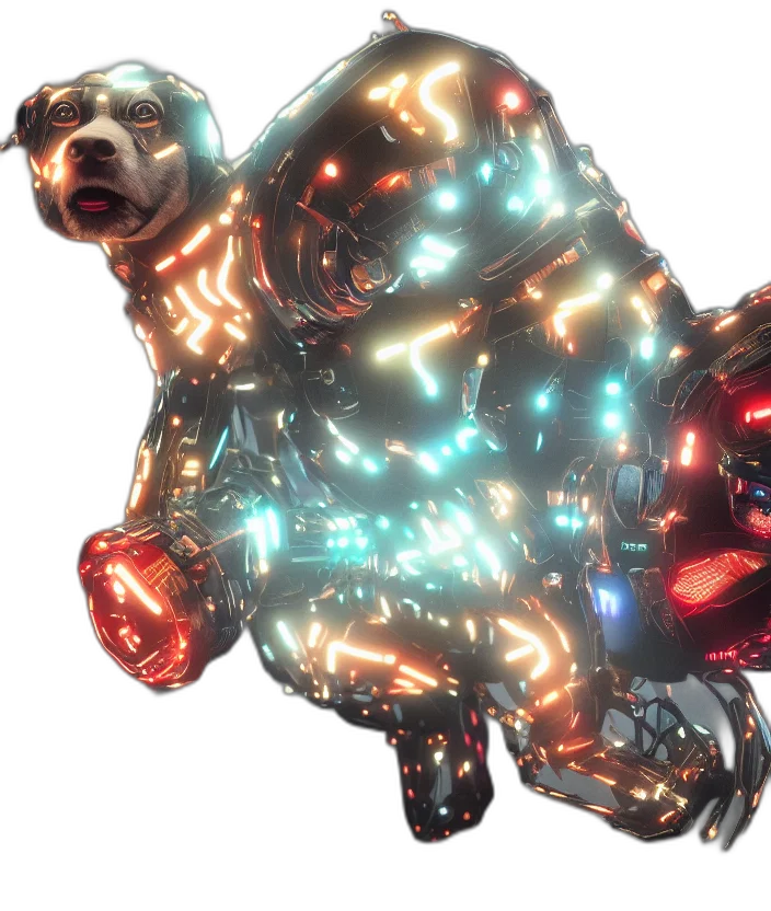 animal, robot, creature, 3d render transparent PNG cut-out