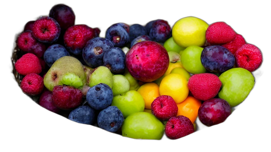 food, crown, photorealistic, colorful transparent PNG cut-out