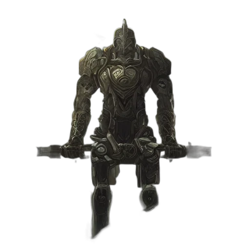 robot, weapon, sword, staff transparent PNG cut-out