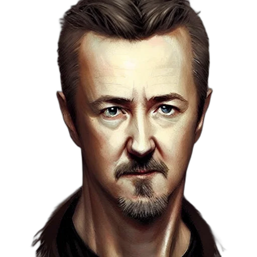 face, robot, photorealistic, comic book art transparent PNG cut-out