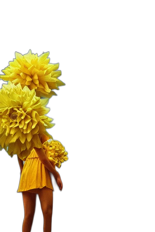 flower, dress, crown, mask transparent PNG cut-out