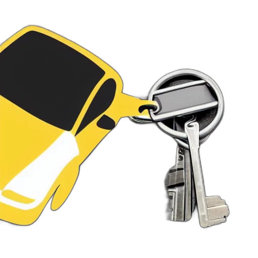 car, keys, falling, down transparent PNG cut-out