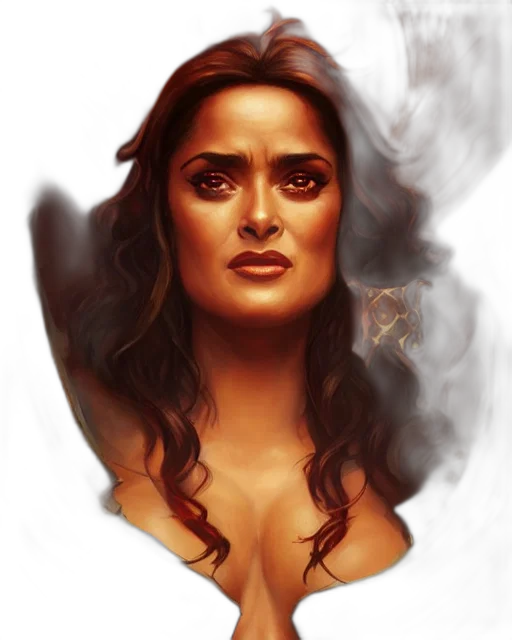 face, fantasy art, photorealistic, comic book art transparent PNG cut-out