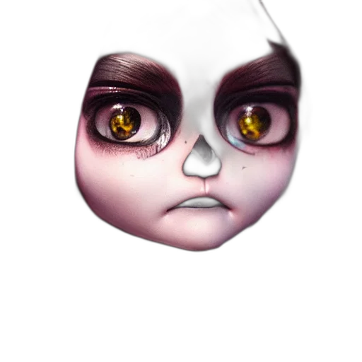 face, mask, creature, staff transparent PNG cut-out