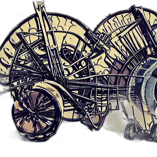 weapon, car, concept art, fantasy art transparent PNG cut-out
