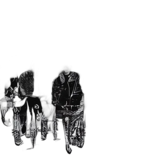 jacket, mask, hair, umbrella transparent PNG cut-out