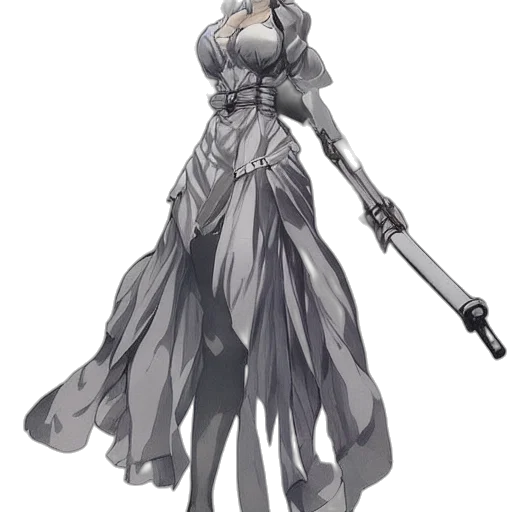 dress, staff, weapon, sword transparent PNG cut-out
