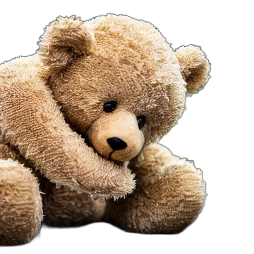 3d render, photorealistic, photo, teddy transparent PNG cut-out