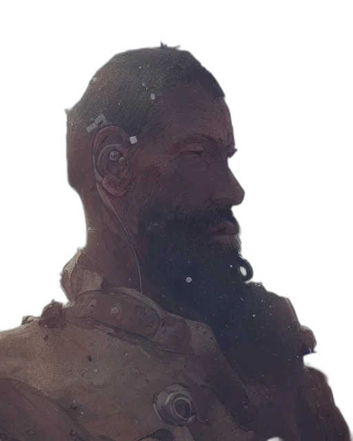 face, mask, staff, robot transparent PNG cut-out