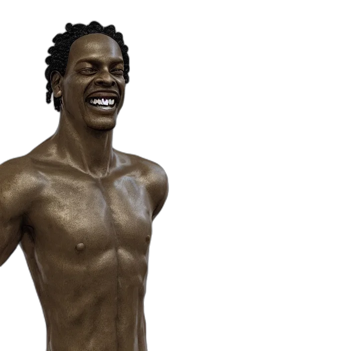photorealistic, 3d render, concept art, stoic transparent PNG cut-out