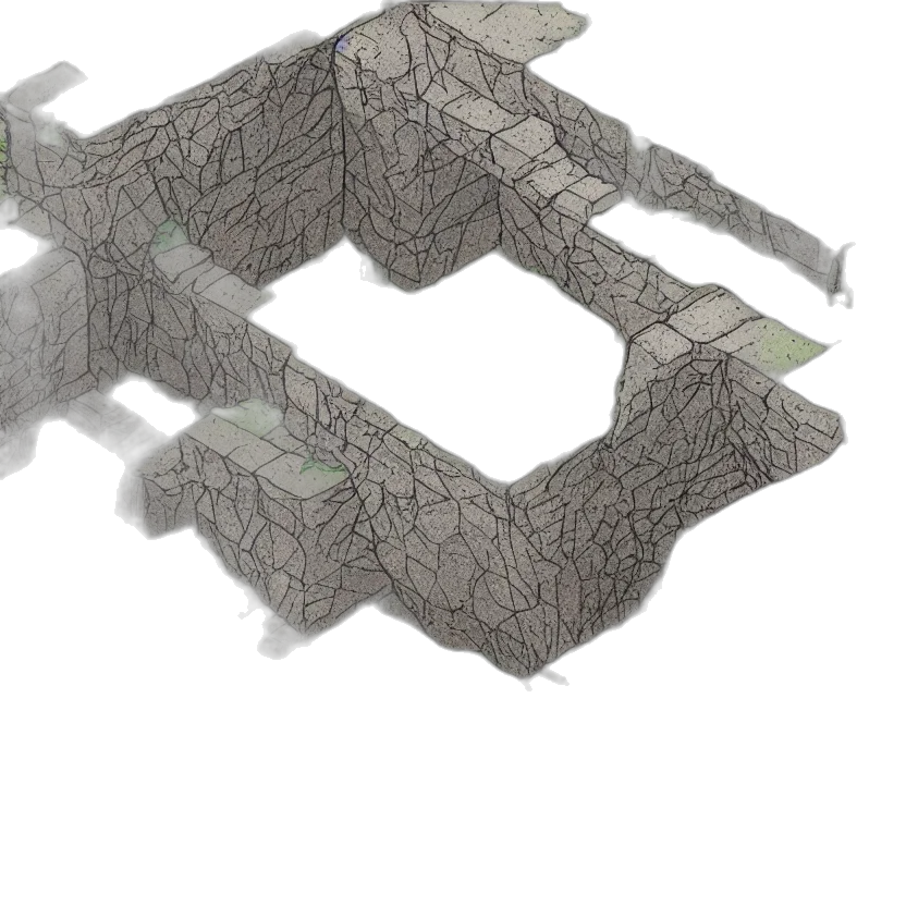 building, 3d render, concept art, isometric transparent PNG cut-out