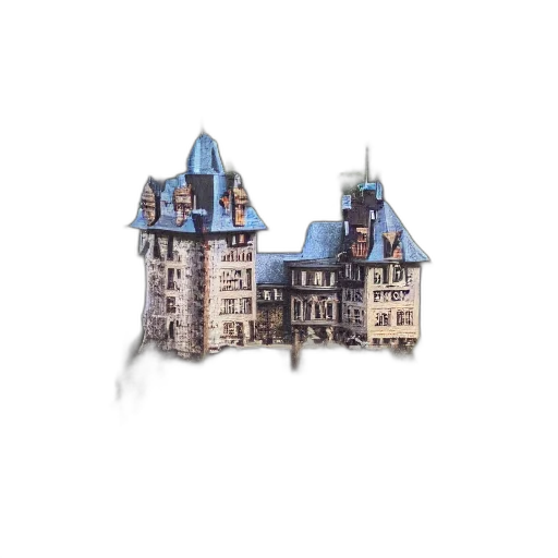 building, crown, 3d render, concept art transparent PNG cut-out
