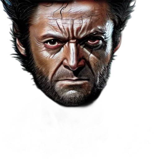 face, mask, hair, staff transparent PNG cut-out