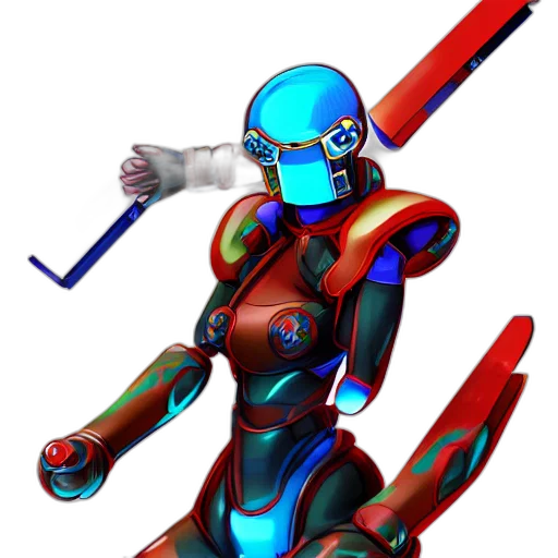 robot, staff, weapon, concept art transparent PNG cut-out