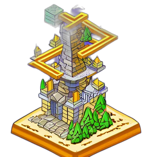 building, crown, furniture, pixel art transparent PNG cut-out