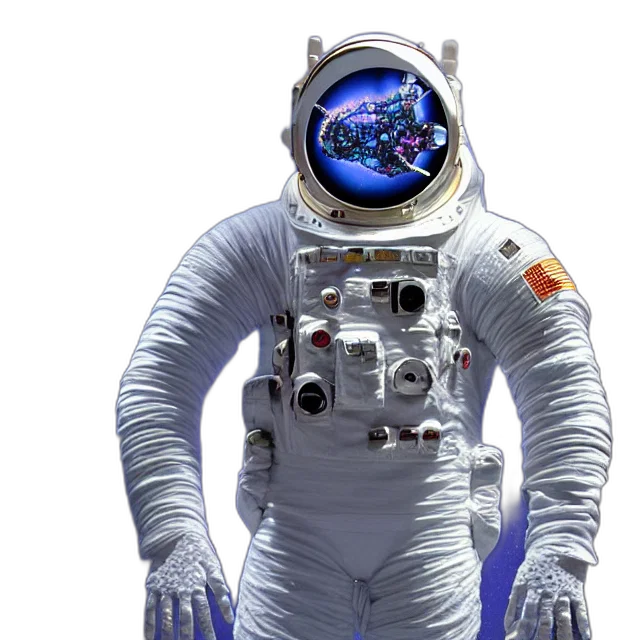 robot, staff, concept art, outer space transparent PNG cut-out