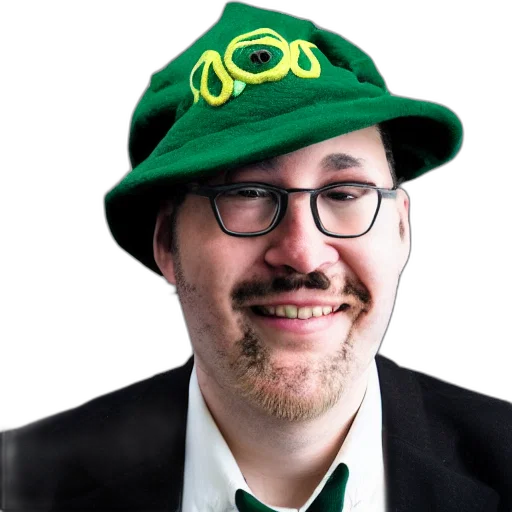 hat, staff, crown, face transparent PNG cut-out
