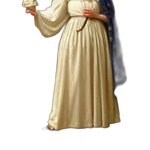 dress, staff, crown, jewelry transparent PNG cut-out