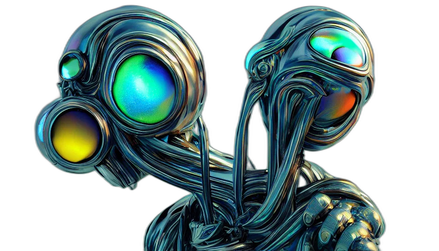 robot, mask, creature, concept art transparent PNG cut-out