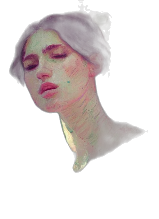 face, creature, mask, hair transparent PNG cut-out