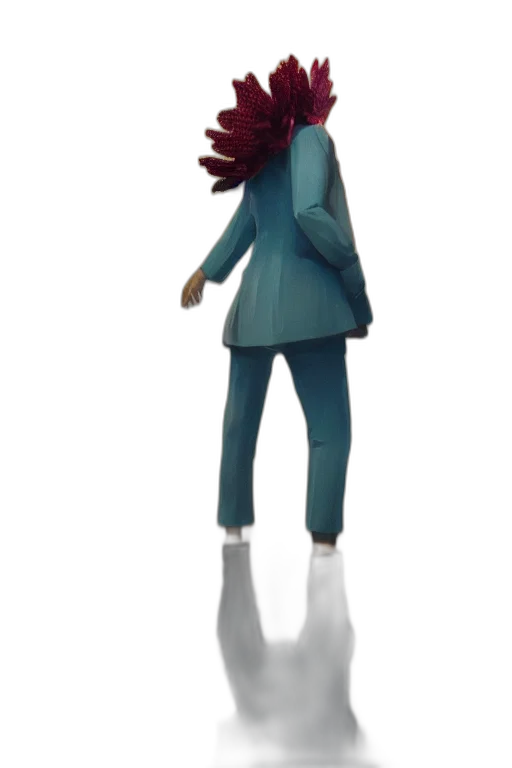 jacket, staff, dress, creature transparent PNG cut-out