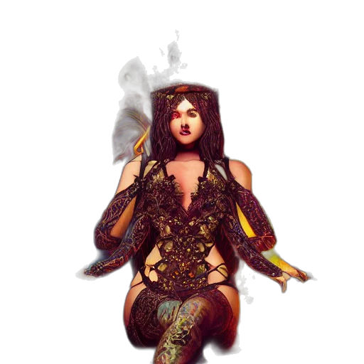 dress, fantasy art, concept art, pixel art transparent PNG cut-out