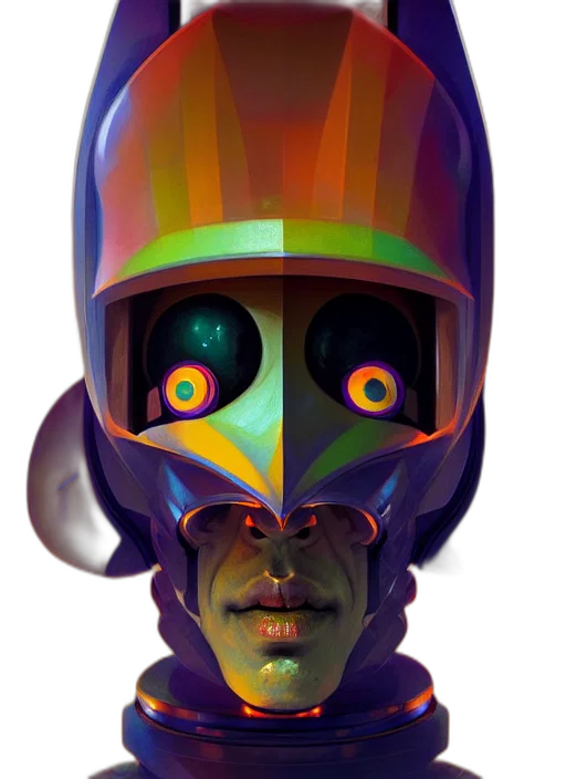 mask, robot, face, creature transparent PNG cut-out