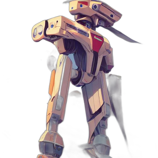 robot, weapon, staff, concept art transparent PNG cut-out