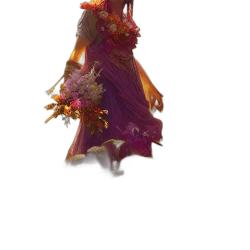 staff, creature, dress, dragon transparent PNG cut-out