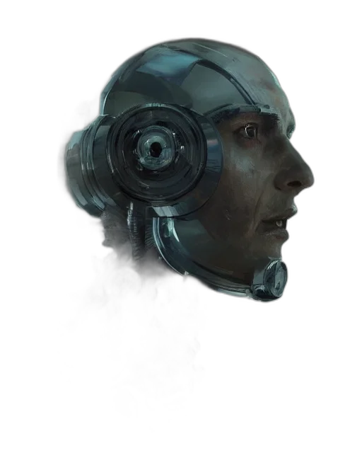 robot, mask, face, creature transparent PNG cut-out