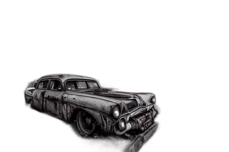 car, weapon, bottle, pencil sketch transparent PNG cut-out