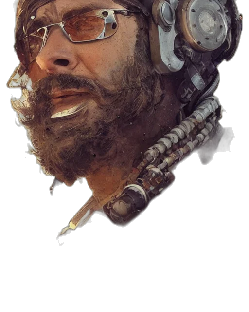 staff, face, weapon, robot transparent PNG cut-out