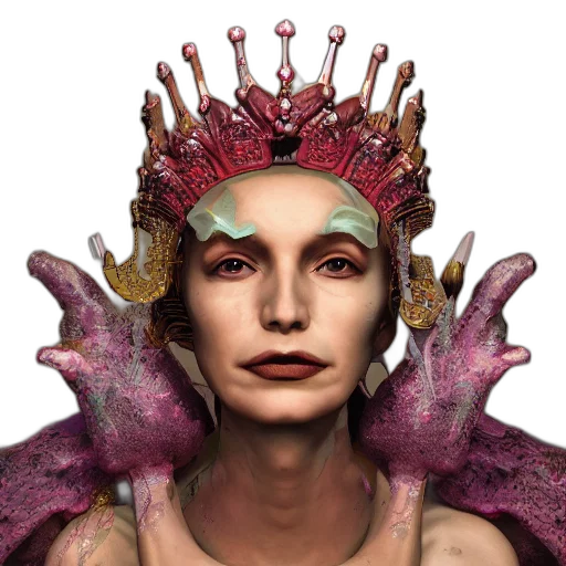 crown, face, jewelry, staff transparent PNG cut-out