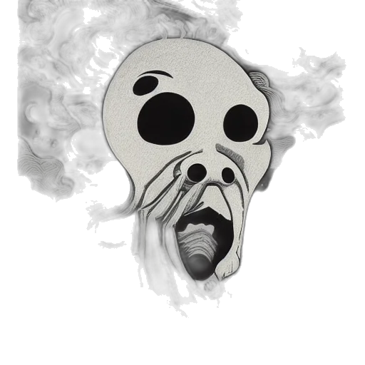 mask, face, creature, staff transparent PNG cut-out