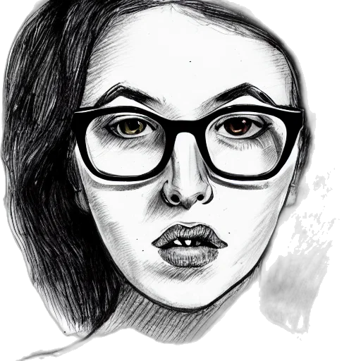 face, mask, pencil sketch, cartoon transparent PNG cut-out