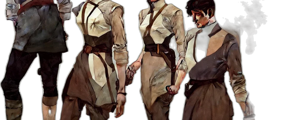 jacket, concept art, comic book art, fantasy art transparent PNG cut-out