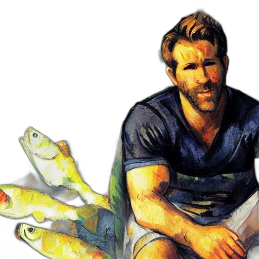 watercolor, photorealistic, concept art, ryan transparent PNG cut-out