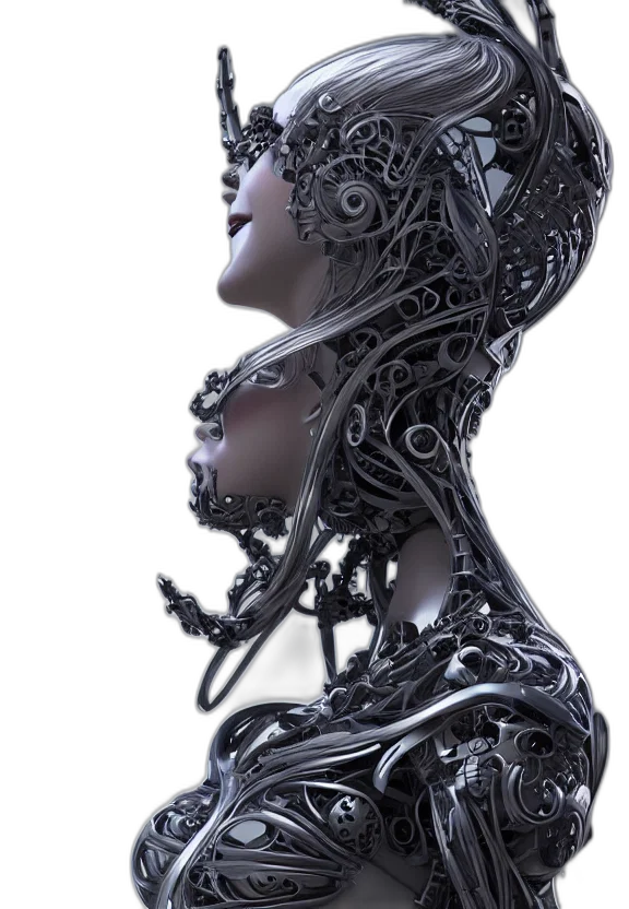 robot, mask, face, crown transparent PNG cut-out