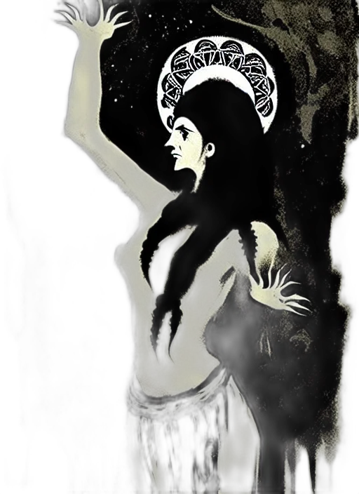 crown, dress, fantasy art, concept art transparent PNG cut-out