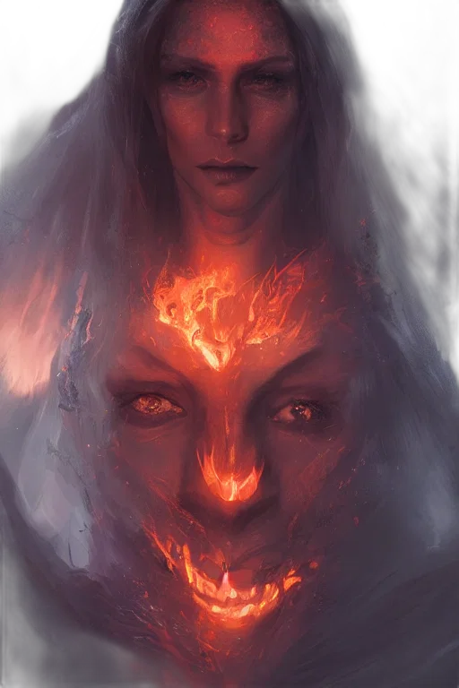 face, mask, creature, fantasy art transparent PNG cut-out
